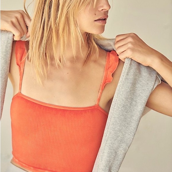 FREE PEOPLE Happiness Runs Flirty Crop Tank - Picture 2 of 6